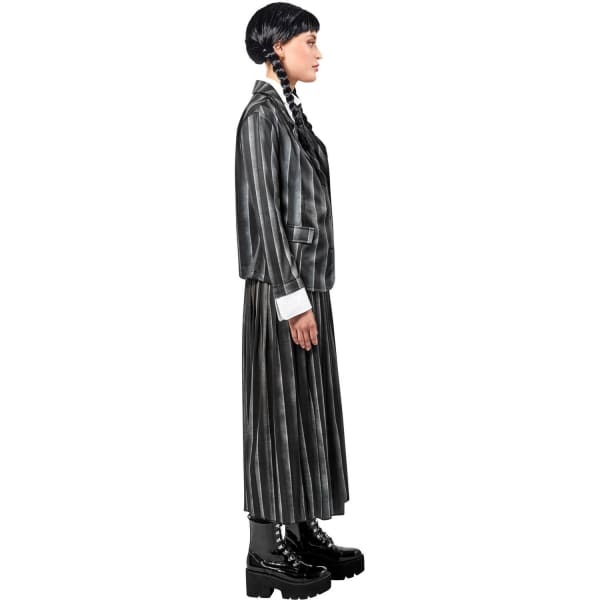 Wednesday Womens Nevermore School Uniform Costume Set (L)