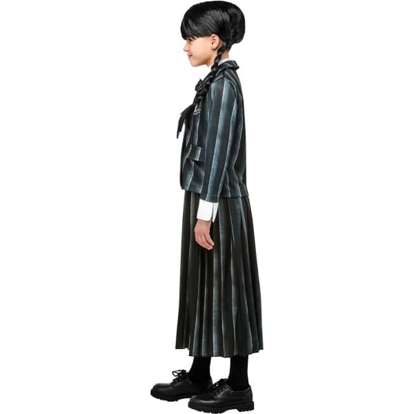 Wednesday Girls School Uniform Costume (9-10 Years)