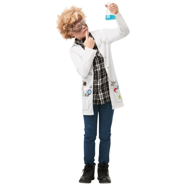 Kids Mad Scientist Costume Jacket (9-10 Years)