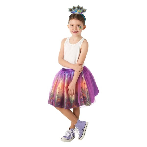 Bristol Novelty Kids Peacock Tutu Skirt Costume