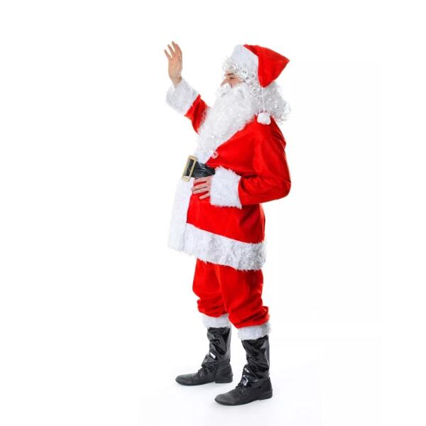 Bristol Novelty Adults Fur Complete Christmas Santa Costume