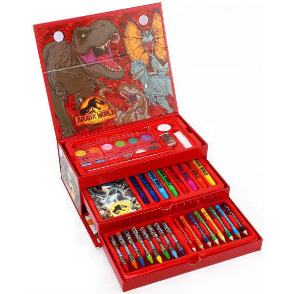 Jurassic World Dominion Tool Box Colouring Set (52pcs)