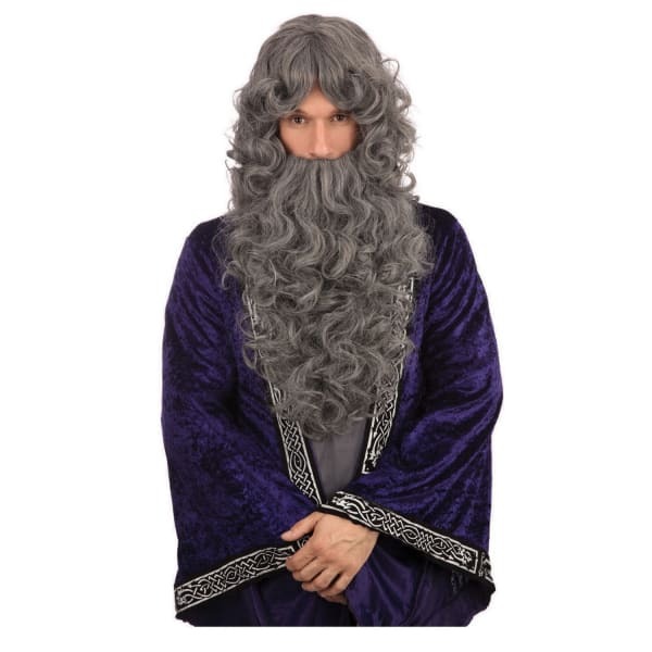 Bristol Novelty Wizard Beard & Wig Set