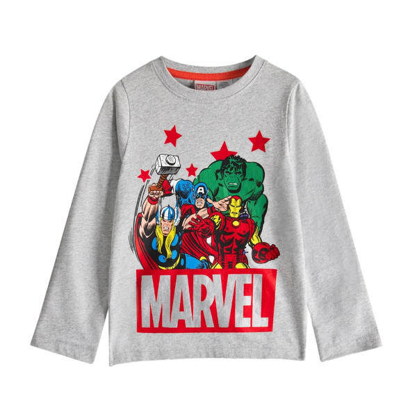 Marvel Avengers Boys Printed Long Pyjama Set (6-7 Years)