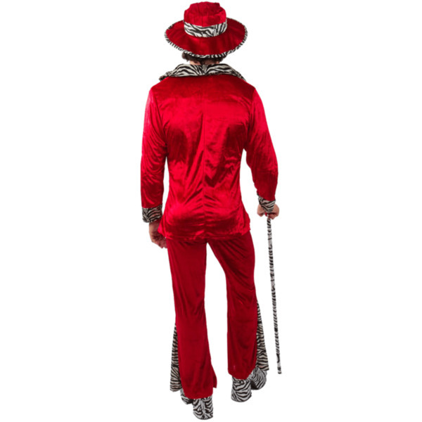 Orion Costumes Red Pimp Costume & Hat Large