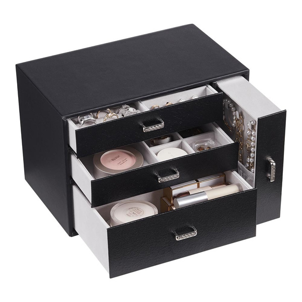 Livingandhome Jewellery Box Orgainzer with Display Window