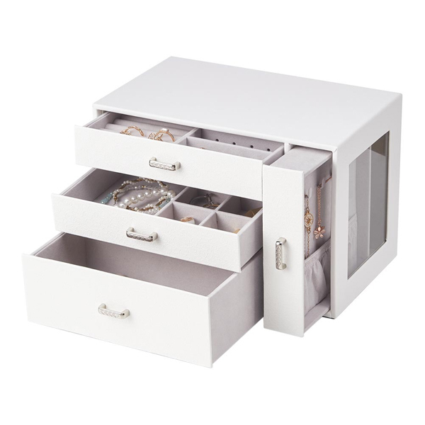 Livingandhome Jewellery Box Orgainzer with Display Window