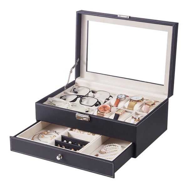 Livingandhome Jewellery Watch Storage Box