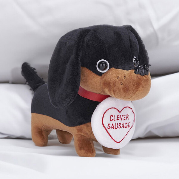 Swizzels Love Hearts Clever Sausage Dog Plush