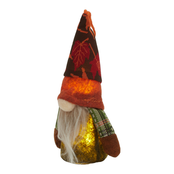 Livingandhome Harvest Maple Gnome Doll With Blact Hat