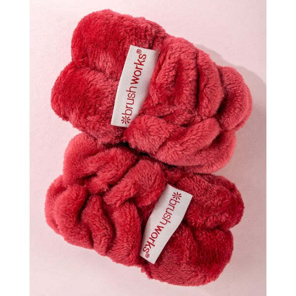 Brushworks Limited Edition Microfibre Wrist Wash Bands (Red)