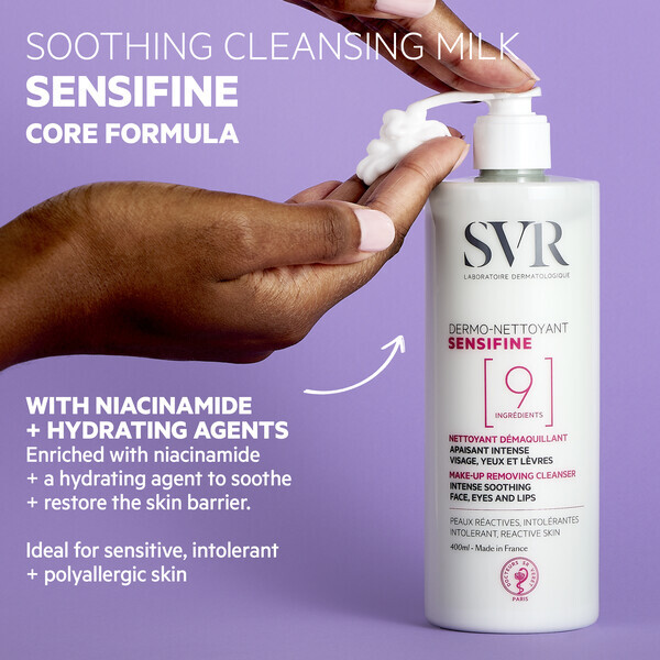 SVR SENSIFINE Soothing Ultra-Gentle Cleansing Milk 400ml