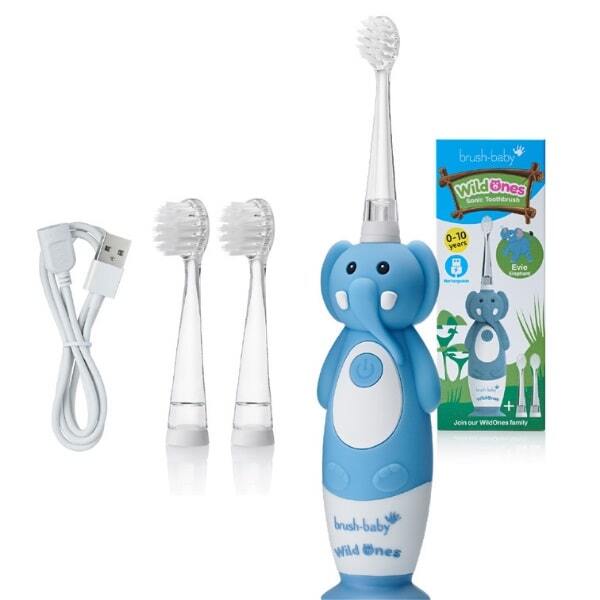 Brush Baby WildOnes™ Elephant Kids Toothbrush Gift Set