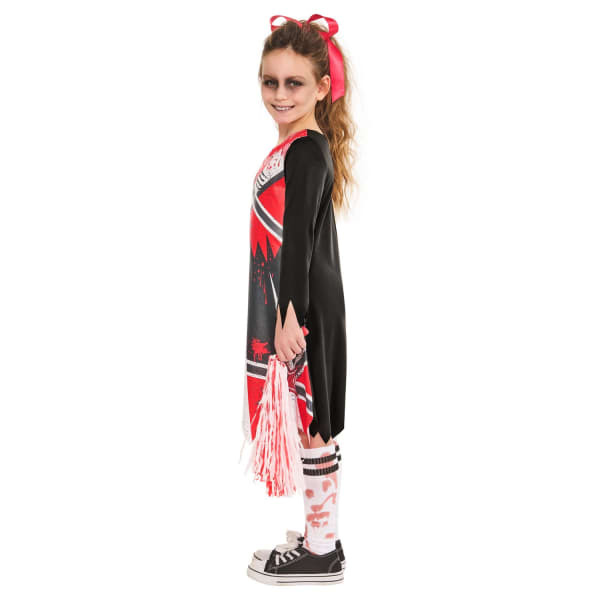 Bristol Novelty Girls Zombie Cheerleader Costume (7-8 Years)