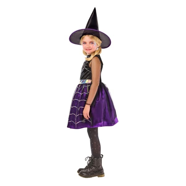 Bristol Novelty Girls Cobweb Witch Costume (3-4 Years)