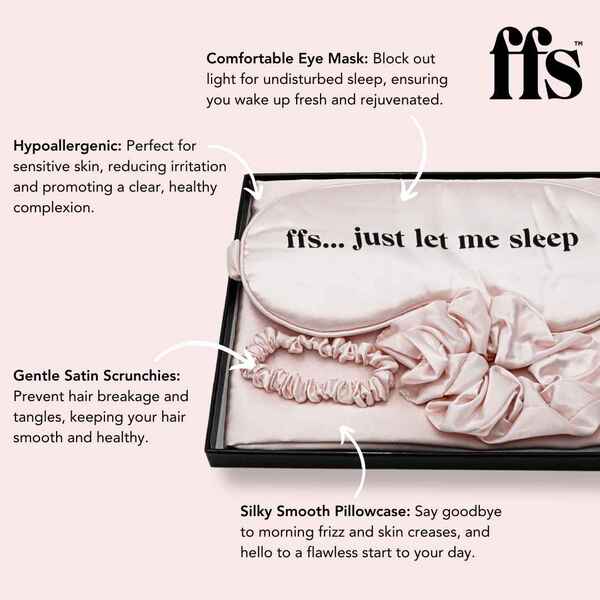 FFS Beauty Satin Sleep Set - Pink