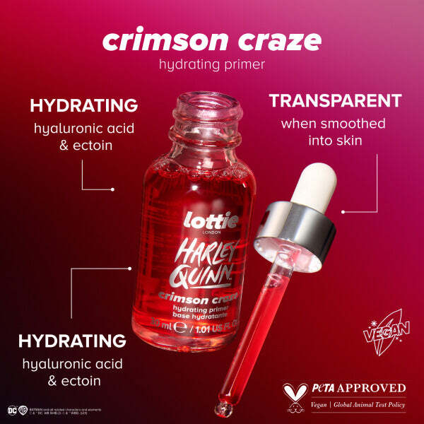 Lottie London x Harley Quinn Crimson Craze Primer