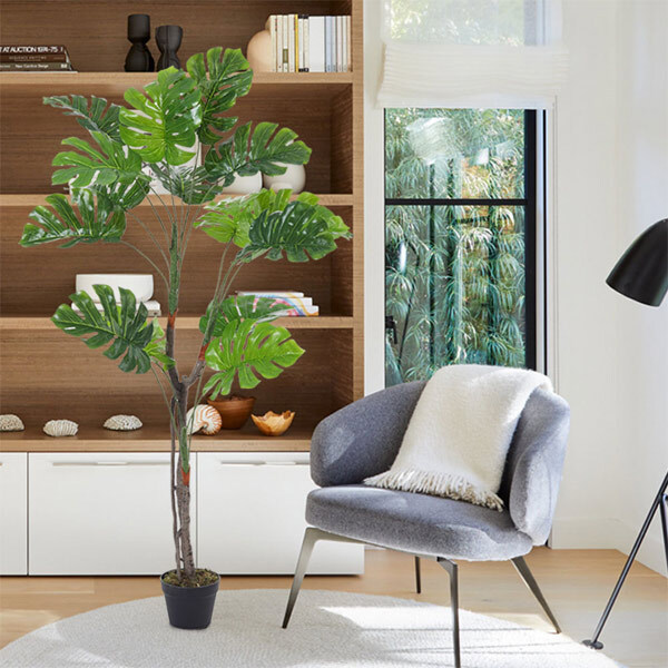 Livingandhome Artificial Monstera Deliciosa Tree 155cm