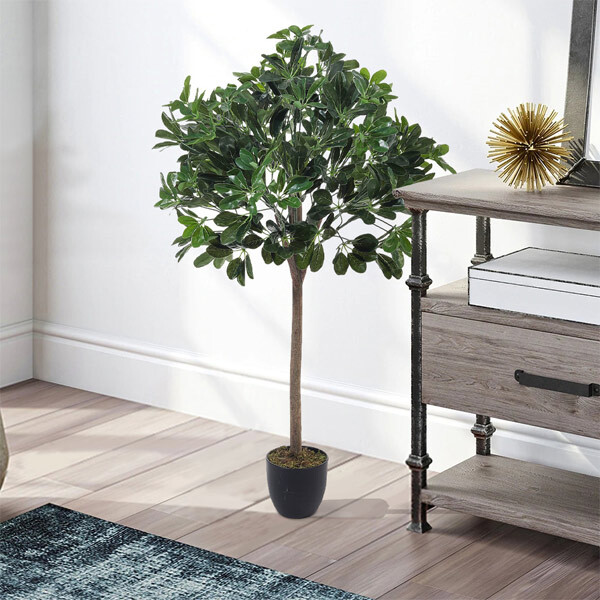 Livingandhome Artificial Schefflera Arboricola Tree in Pot