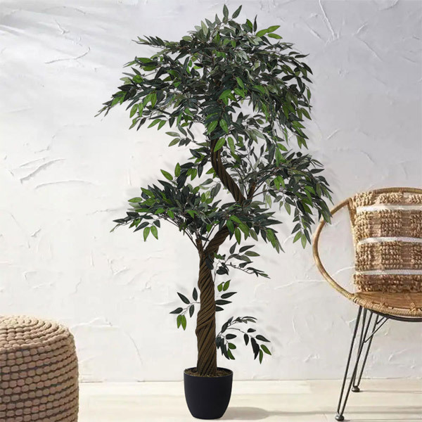 Livingandhome Artificial Eucalyptus Decorative Plant