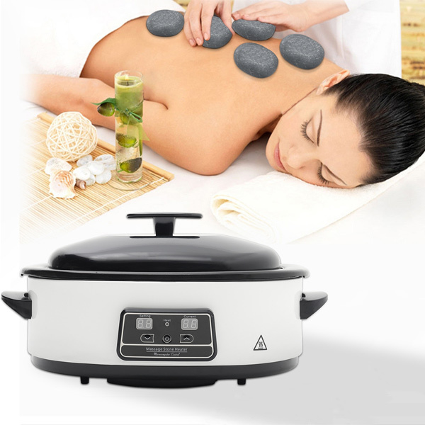 Livingandhome Electric Massage Stone Heater Warmer