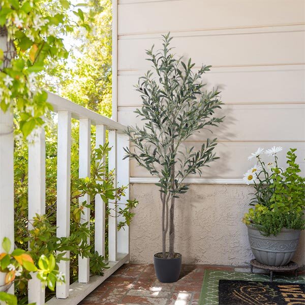 Livingandhome Artificial Olive Tree Decorative Plant 165cm