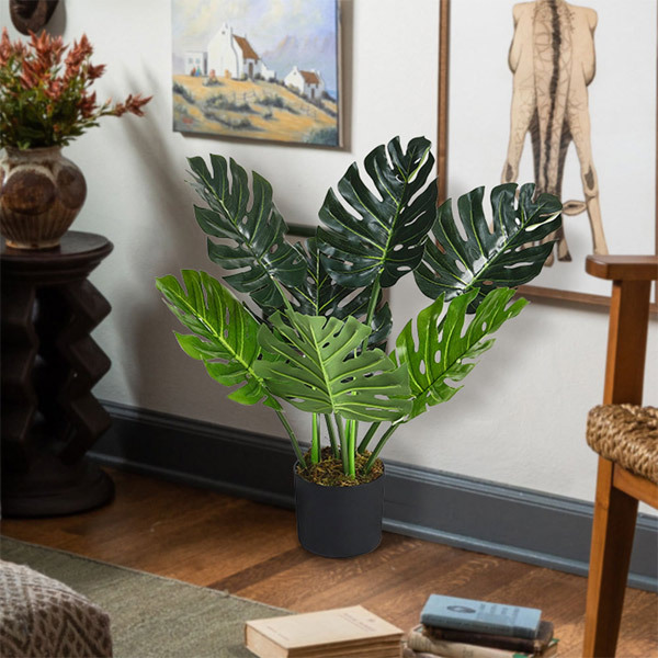 Livingandhome Artificial Tropical Monstera Tree Faux Plant