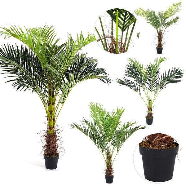 Livingandhome Artificial Palm Tree Fake Greenery Decoration