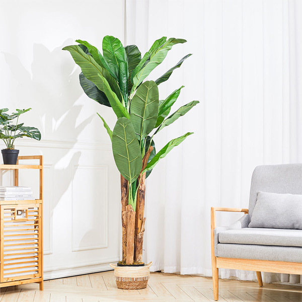 Livingandhome Artificial Plant Fake Banana Tree 180cm