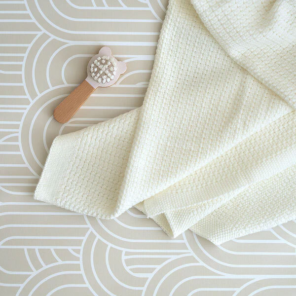 The Tiny Bed Co. Basket Changing Mat - Melbourne (Greige)