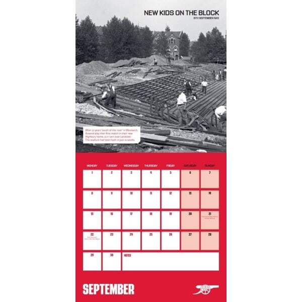 Arsenal FC Legends 2025 Square Wall Calendar (30cm x 30cm)