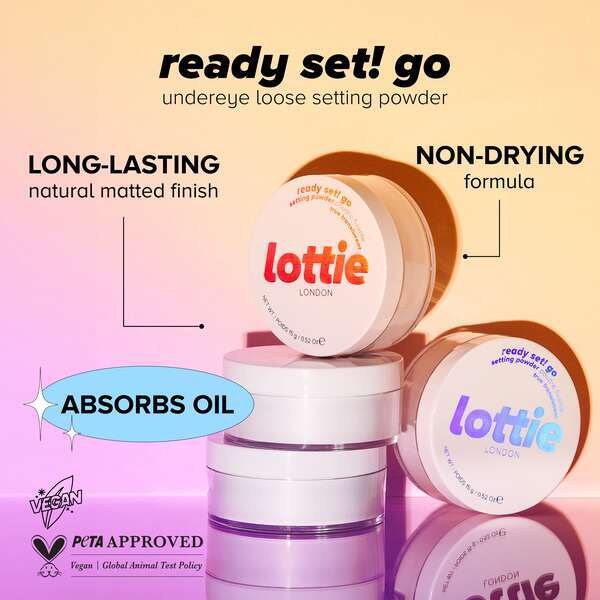 Lottie London Ready Set! Go Setting Powder Warm Translucent