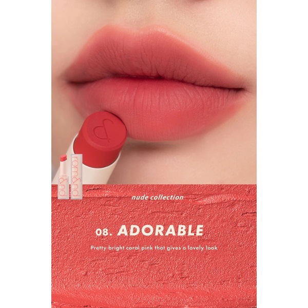 Rom&nd Zero Matte Lipstick #08 Adorable 3g