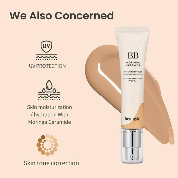 Heimish Moringa Ceramide SPF30 BB Cream 23 Light Medium 30g