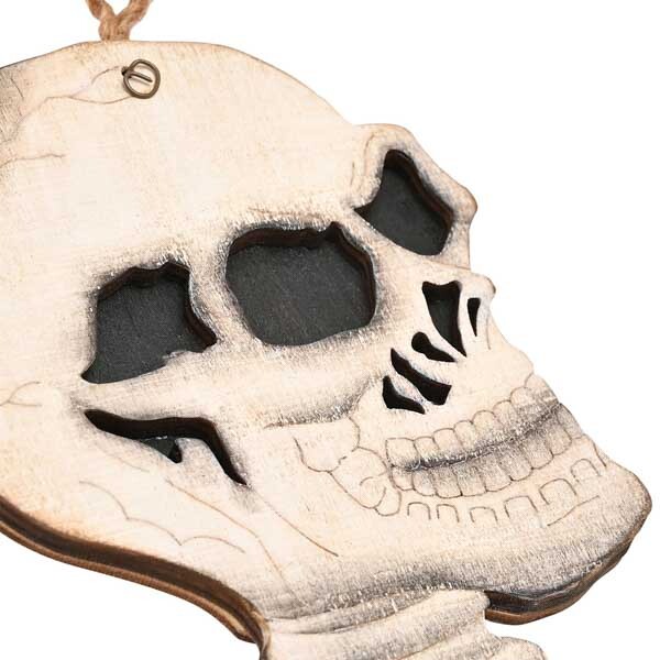 Hocus Pocus Happy Halloween Skull Hanger