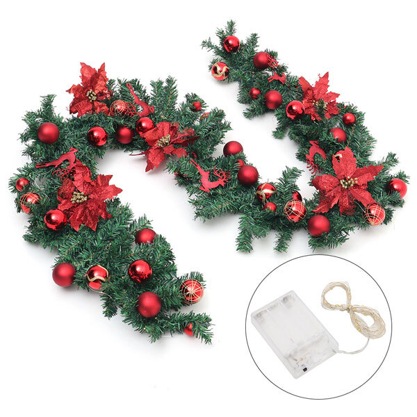 Livingandhome Dense String Berry Ball Flower Garland