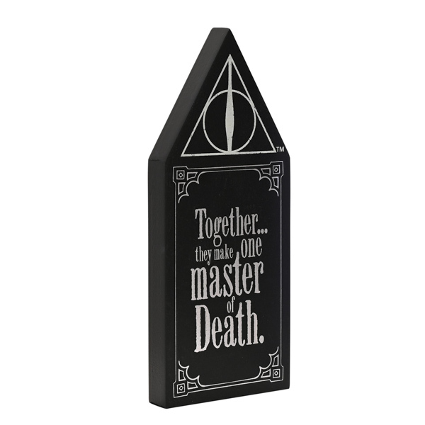 Harry Potter Dark Arts Wooden Plaque - Deathly Hallows