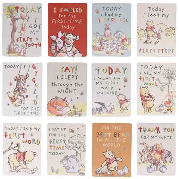 Disney Winnie The Pooh Milestone Cards