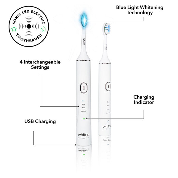 Whites Beaconsfield Sonic LED Electric Toothbrush