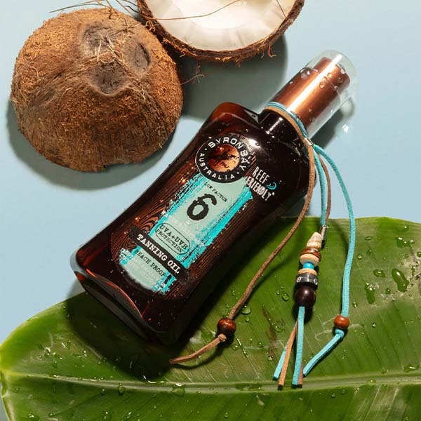 Byron Bay Australia Coconut Tanning Oil SPF 6, 200ml