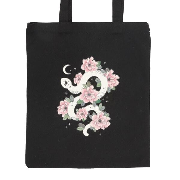 Something Different Floral Snake Polycotton Tote Bag