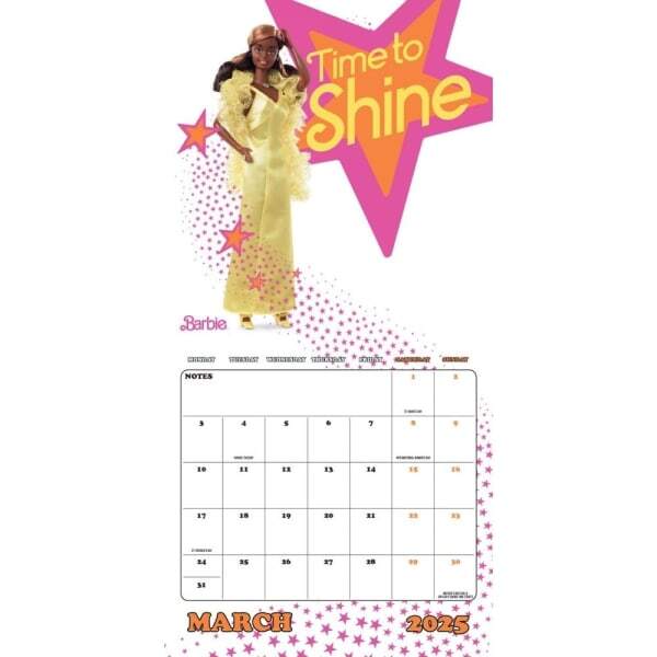 Barbie 2025 Square Wall Calendar (30cm x 30cm)