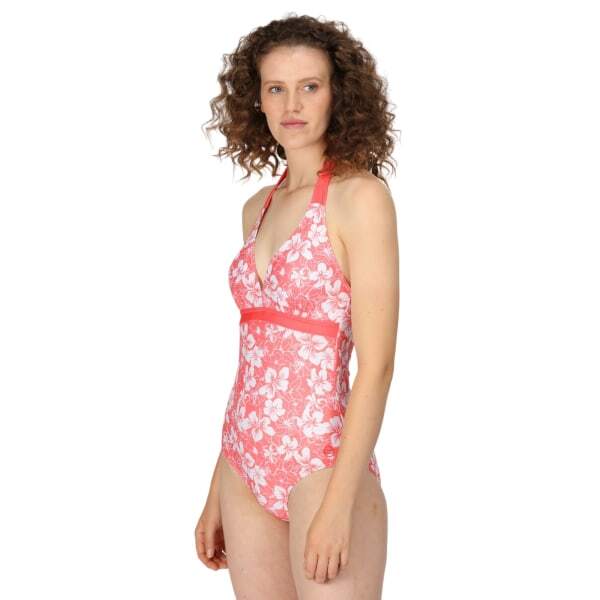 Regatta Womens Flavia Hibiscus One Piece Swimsuit (18)