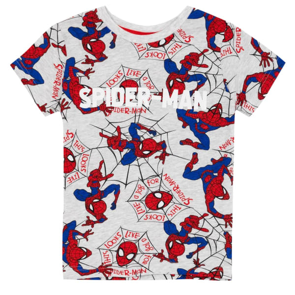 Spider-Man Boys Short-Sleeved Pyjama Set (7-8 Years)