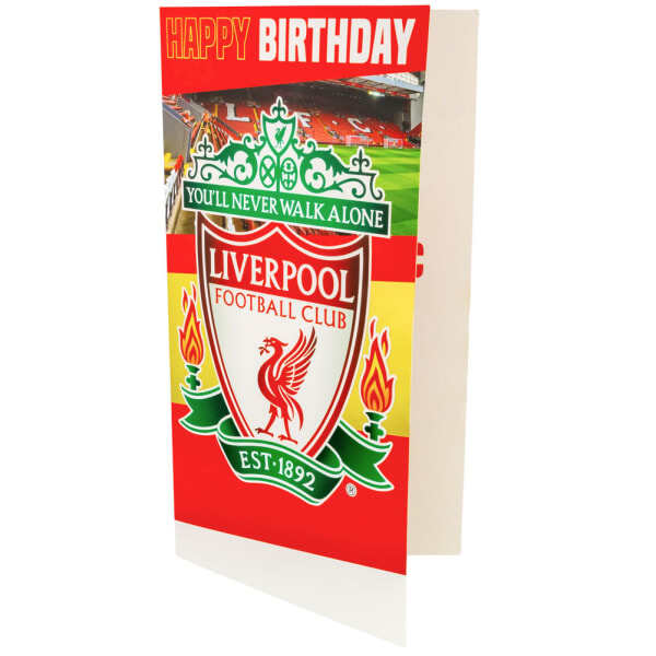 Liverpool FC Customisable Birthday Card