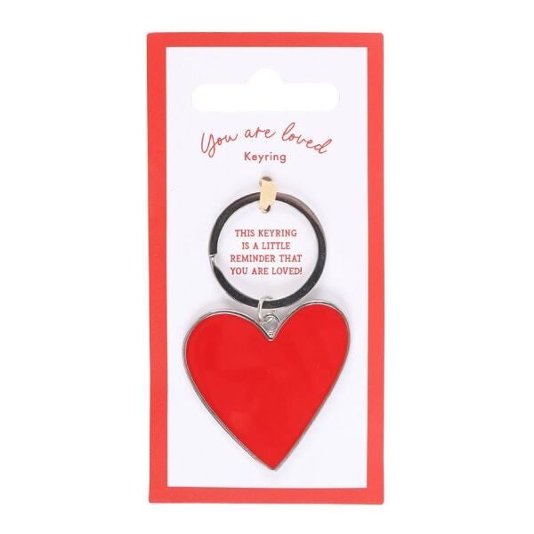 Something Different You Are Loved Heart Keyring