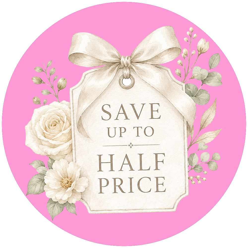 Save up to 1/2 Price icon