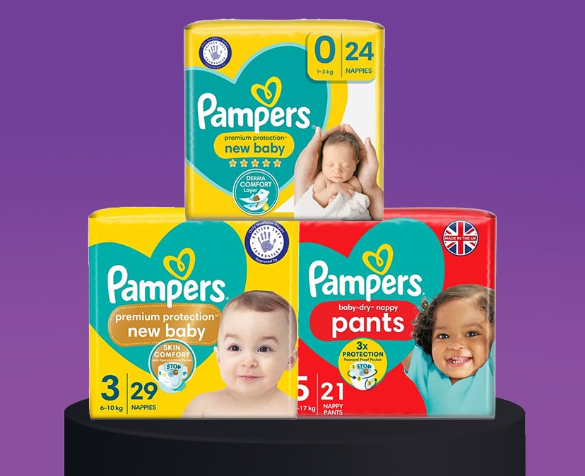 <strong>free next day delivery</strong><br />when you spend £10 on<br class="sdg-moboff" /><span>Pampers</span><br />Offer ends 30.12.25*.