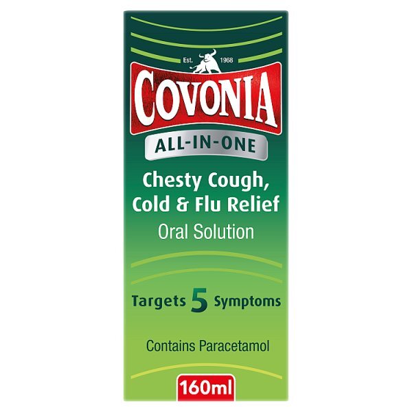 Covonia All-In-One Chesty Cough Cold & Flu Relief