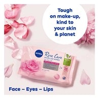 NIVEA Biodegradable Rose Care Micellar Wipes, 25 Wipes